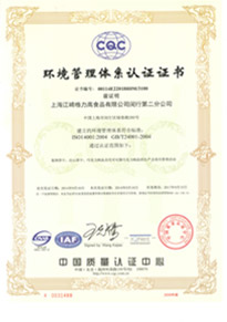 闵行第二工厂ISO14001证书